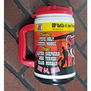 Whirley Coca-Cola Thermos refill travel mug w/lid Suwannee River Jam 2012 RARE